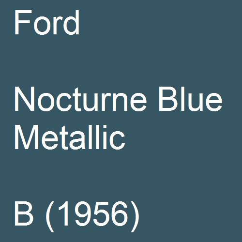 Ford, Nocturne Blue Metallic, B (1956).